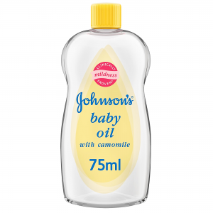 Johnson's Baby Oil  with Camomile  Locks in More Than Double The Moisture  75 mL